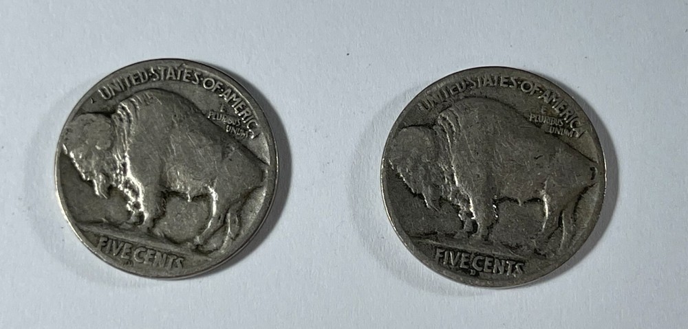 Errors 1925-D & 1926-D Buffalo 5C (#20710) Obv Die issues