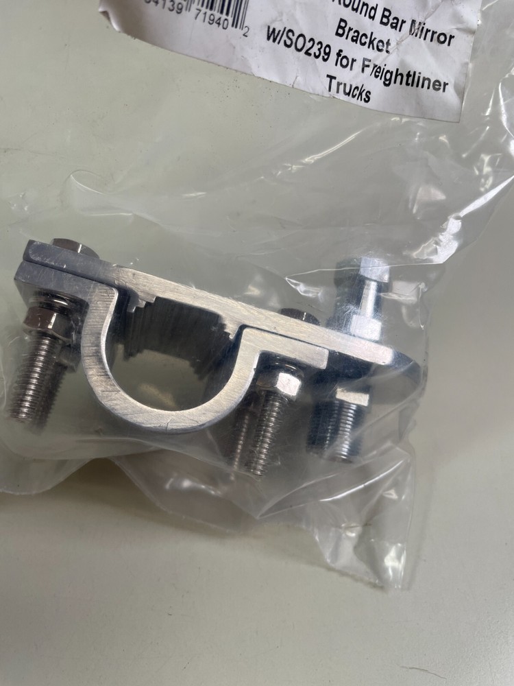 Procomm Round Bar Mirror Mount with Heavy Duty Stud 1 1/8" for Freightliners