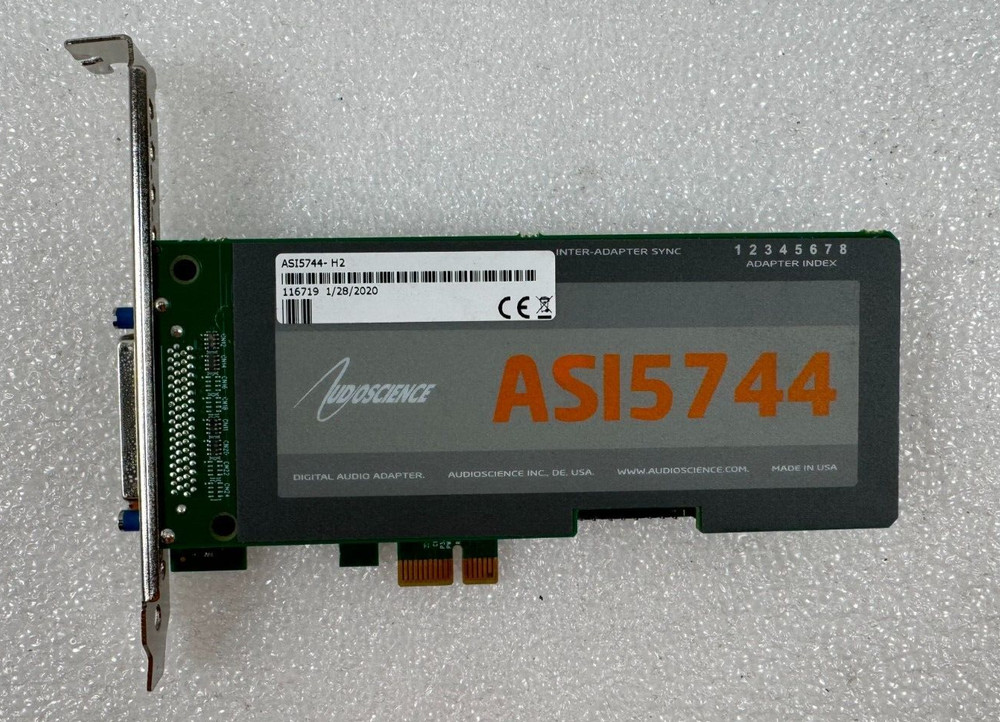 AudioScience ASI5744 PCI Express Broadcast Sound Card