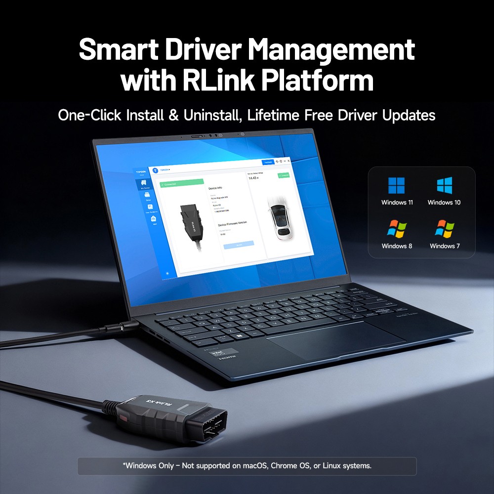 TOPDON RLink X3 J2534 Programming for Ford
