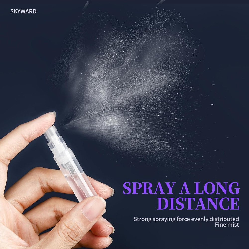 60PCS Mini Spray Bottle, 30PCS 3Ml Mini Clear Plastic Spray Bottle Empty with 30