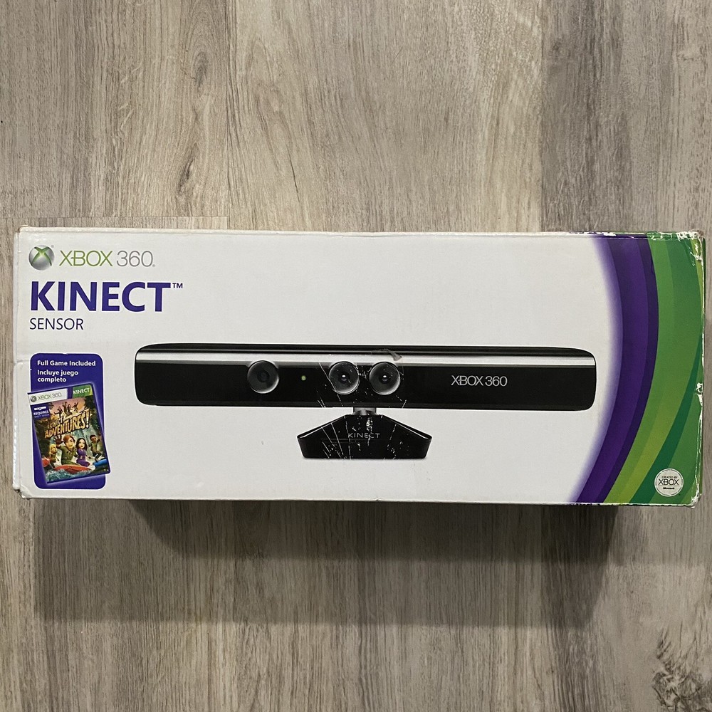 Microsoft Xbox 360 Kinect Sensor Bar with 4 Games Bundle Lot TESTED