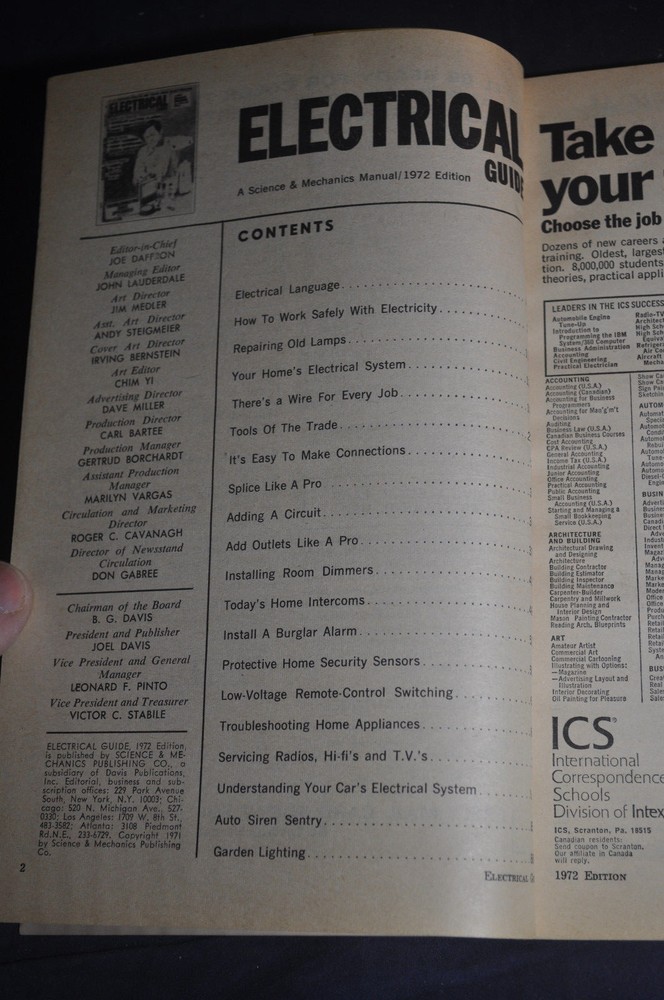 1972 Electrical Guide Magazine by Science & Mechanics