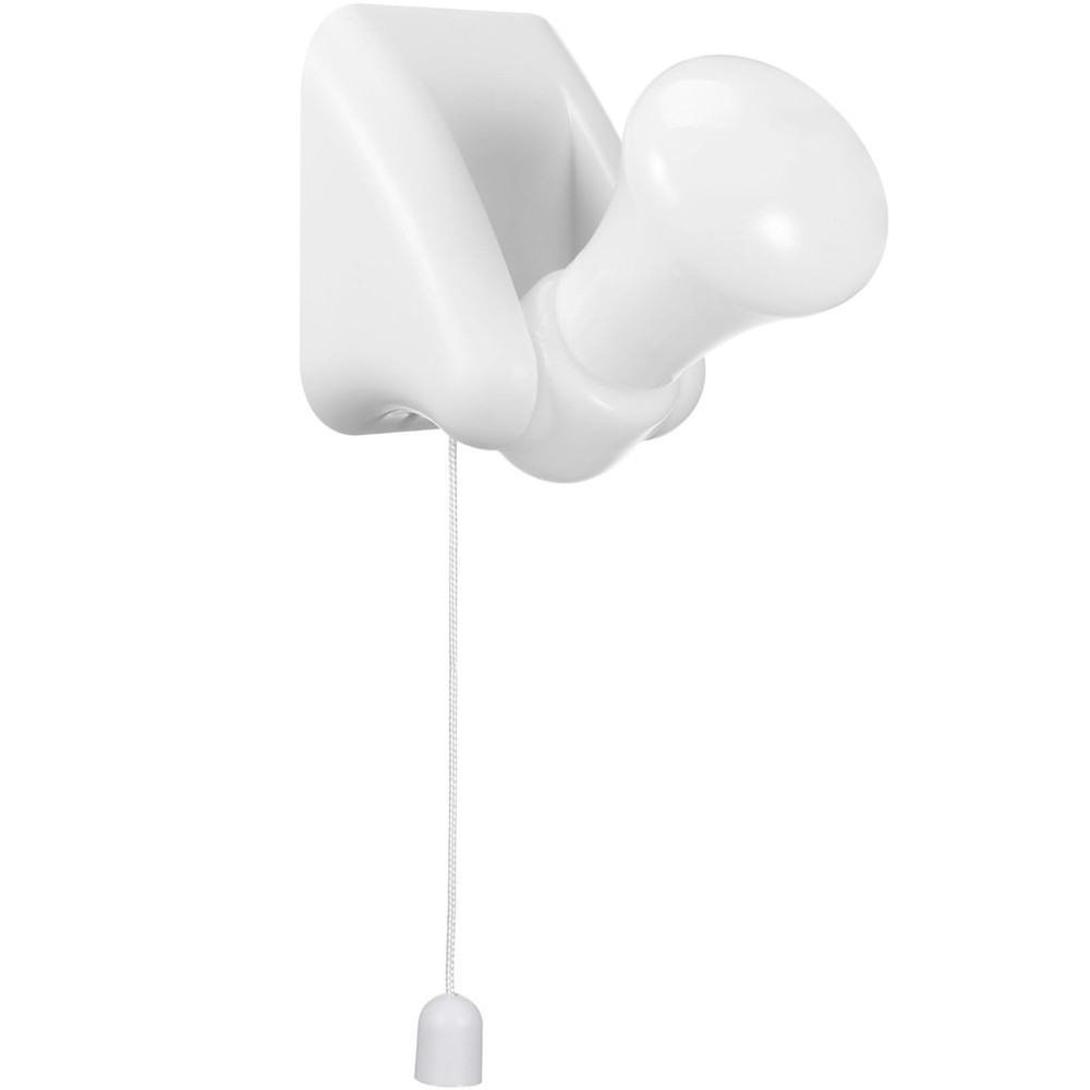Pull Chain Night Light Bulb Light, Battery Operated Adhesive Wall Mount Lamp ...