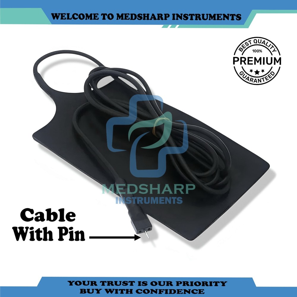 ESU Electrosurgical Compatible Reusable Silicone Negative Plate