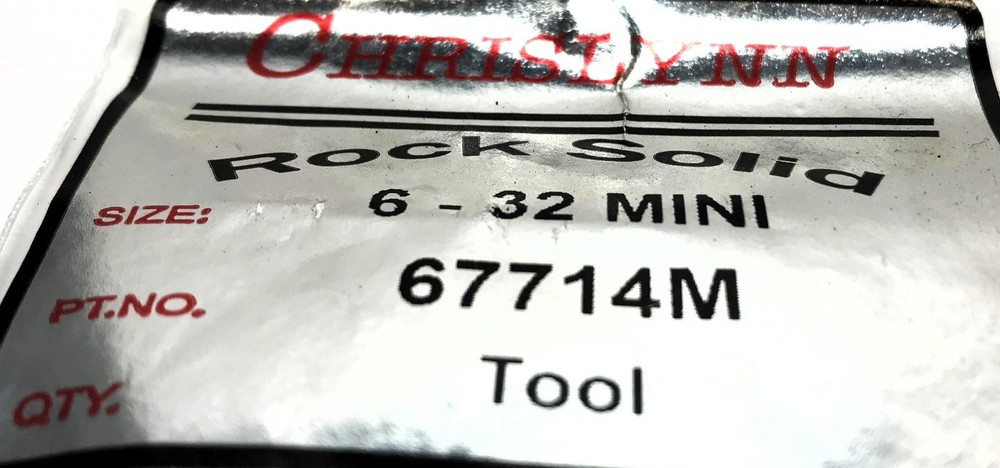Chrislynn 6-32 Mini Threaded Insert Tool 67714M NOS