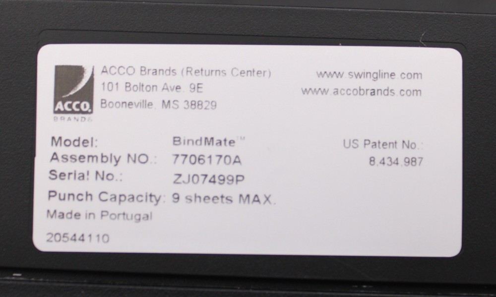 SWINGLINE GBC COMBIND BINDMATE NEW OPEN BOX