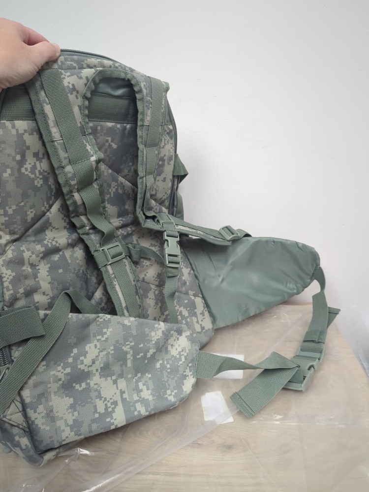 Adjustable molle assault Bookbag / Pack. Green Digital Camo, New No Tags.