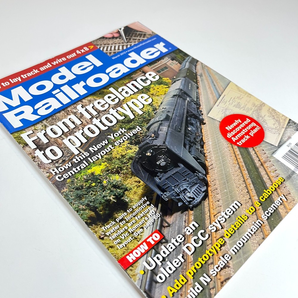 Model Railroader MAR 2012 NYC Layout Update Old DCC Caboose Prototype Details