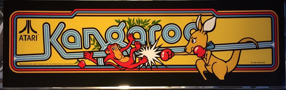 Kangaroo Dedicated Arcade Marquee 23.6"x6.5"