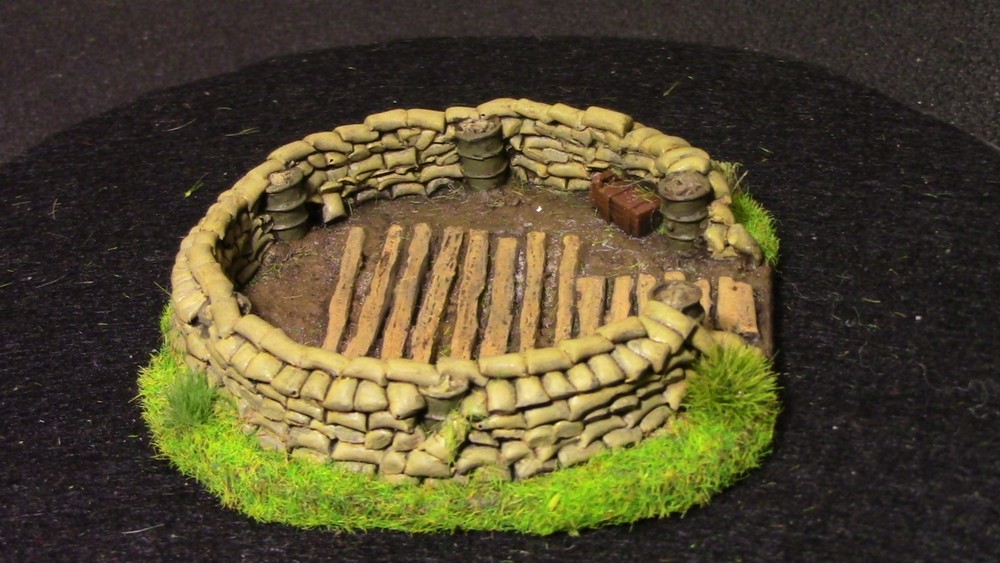 🔥 15mm Pro-Painted Baueda WW2 Mortar Pit