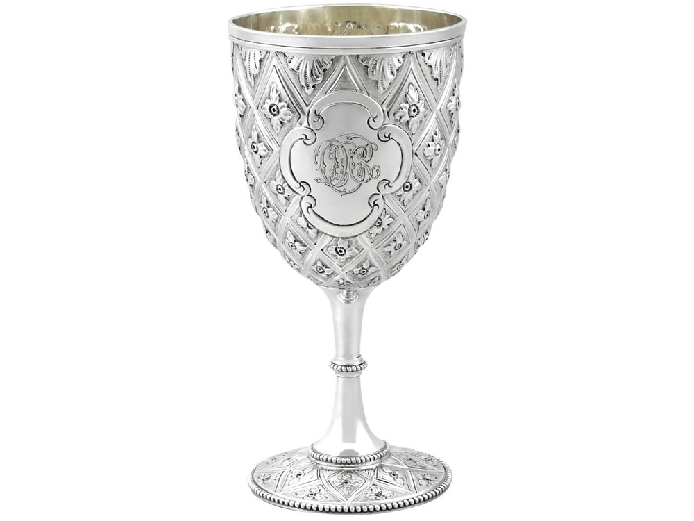 Antique Victorian Sterling Silver Goblet