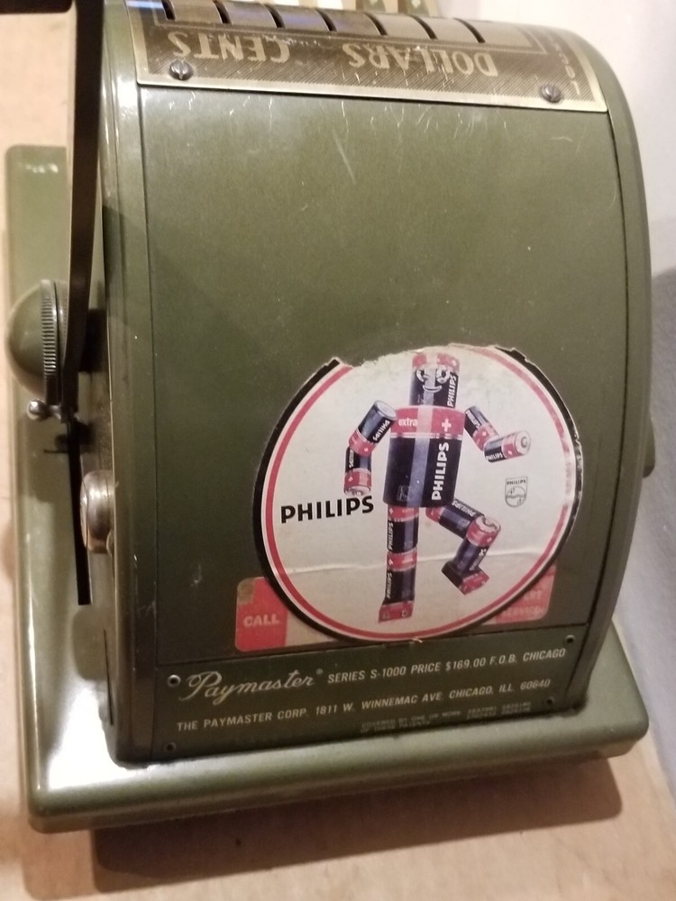 PayMaster S-1000 Series Check Writer Old School Pricer Chicago - Working