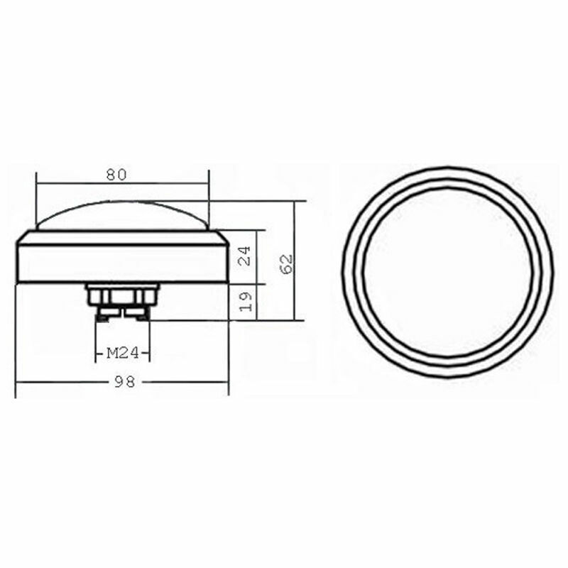 100mm Arcade Button LED Dome Illuminated with Microswitch Pop Music JAMMA MAME