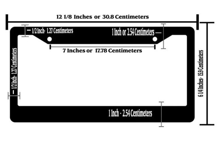 CUSTOM PERSONALIZED WHITE TEXT customized black (Metal) License Plate Frame