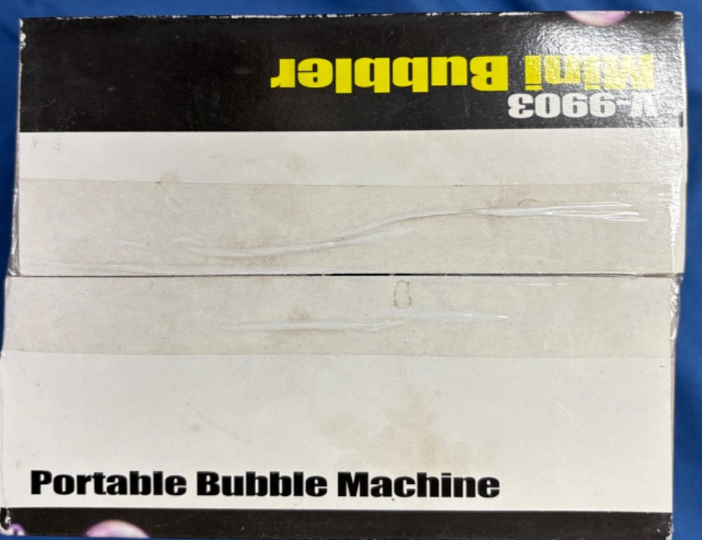 VEI Visual Effects Portable Bubble Machine NIB