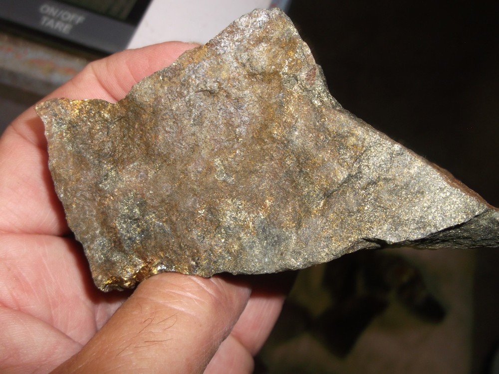 Gold, silver, copper, 377 grams samples ,ore high grade .
