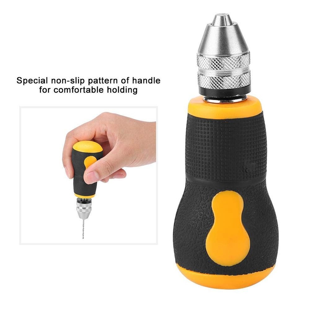 Micro Mini Hand Drill Tool, Portable Tool Set Small Hand Drill & 10 pcs Twist...