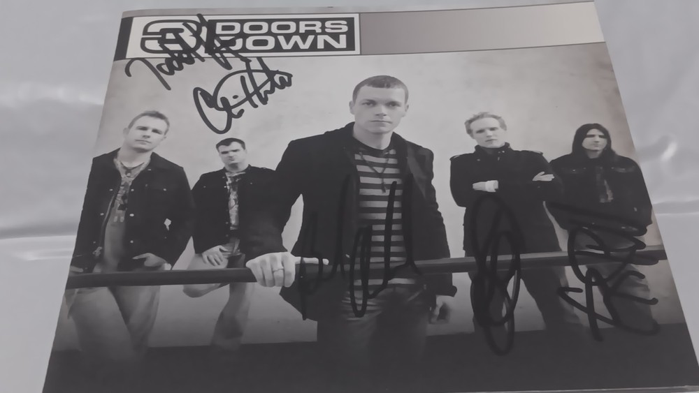3 Doors Down, Self-Titled, CD Autographed SIGNED, Brad Arnold And 4 Others.