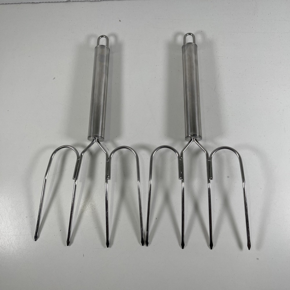 Nice Sturdy Stainless Steel Meat Forks NICE CONDITION