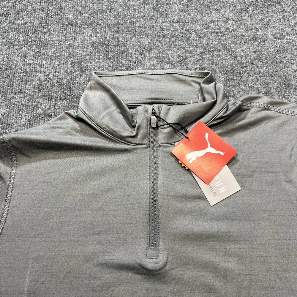 Puma 1/4 Zip Small Gray Cloudspun Pullover