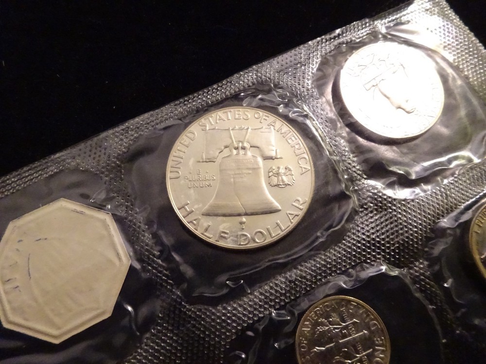 1956 Silver Proof Set U.S. Mint 5-coins Flatpack