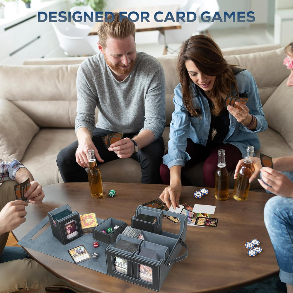 Trading Card Storage Box for MTG, MTG Commander Deck Box，Multi-Purpose Deck Case