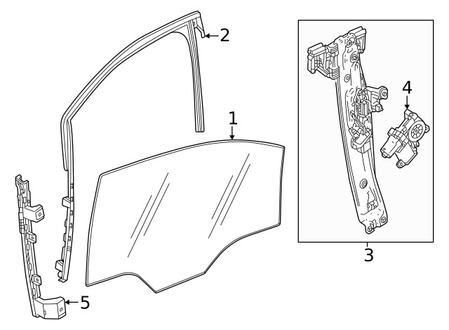 Genuine GM Window Regulator 85838706