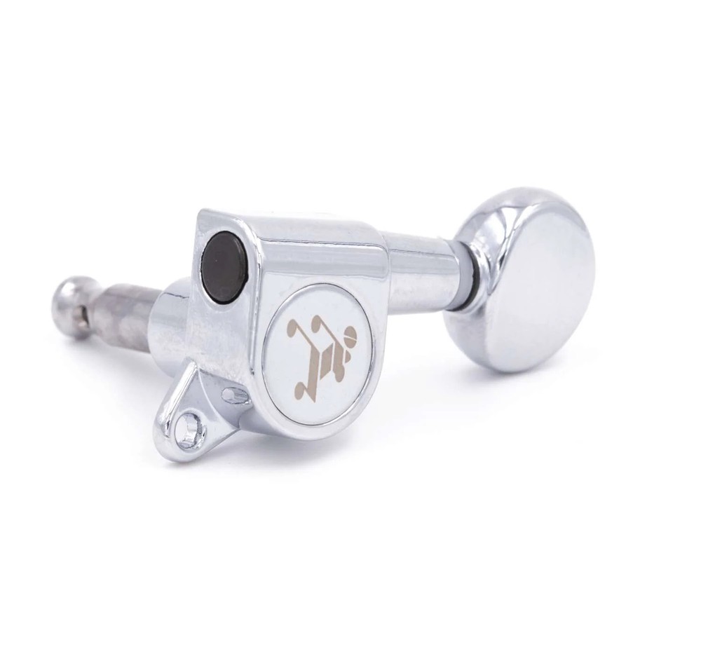 Genuine Tone Ninja Tuners, 6 Inline, Butterbean Button, Chrome