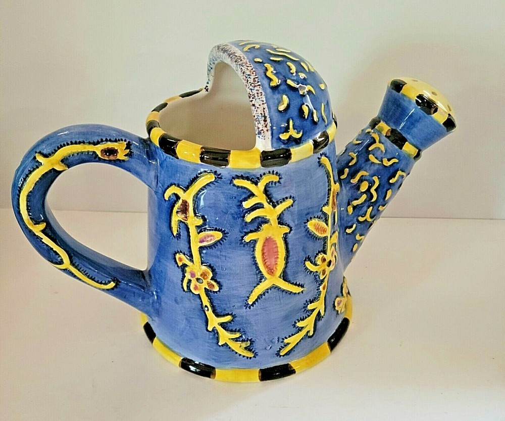 CERAMIC SPRINKLER BLUE & YELLOW
