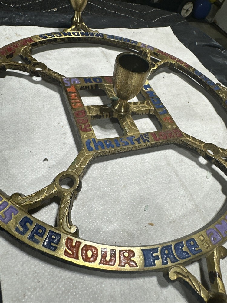 Brass Terra Santa Plaque