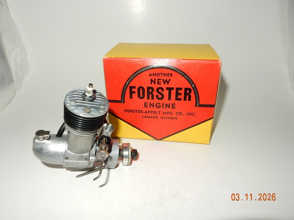 Excellent - FORSTER 29R SPARK IGNITION MODEL AIRPLANE ENGINE  NIB