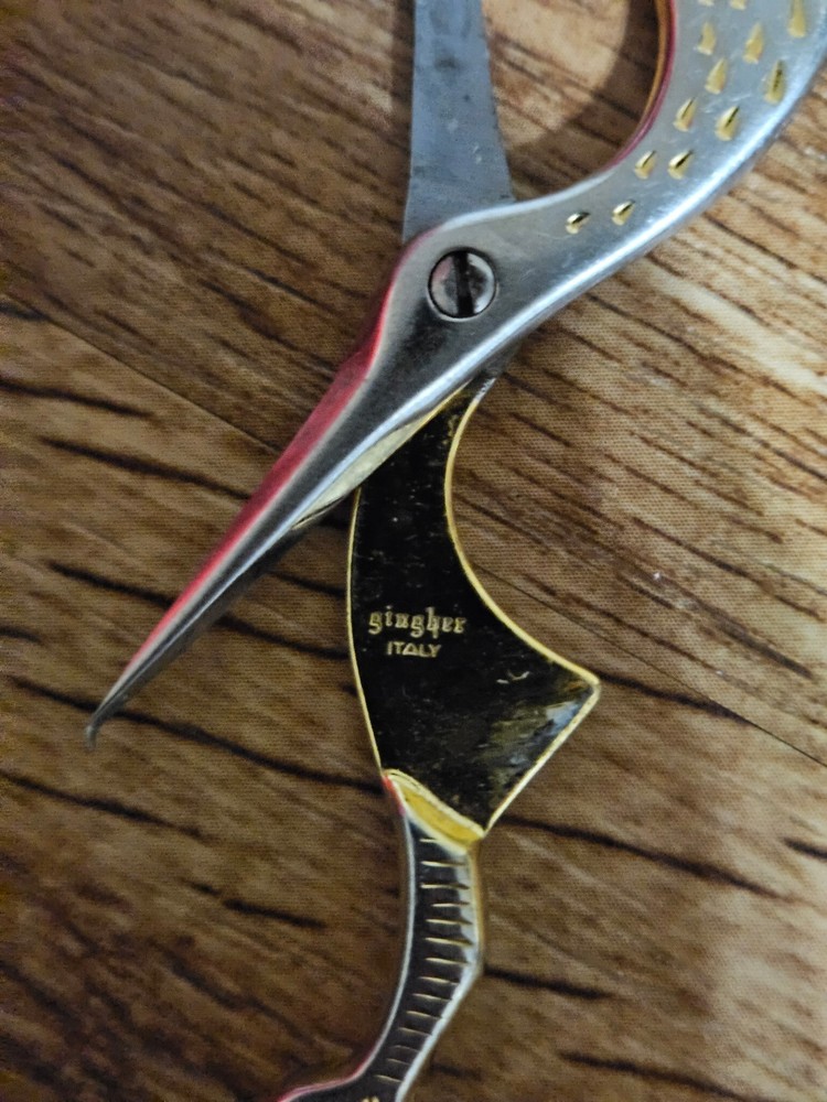 Vintage Gingher 3.5 In. Stork Scissors