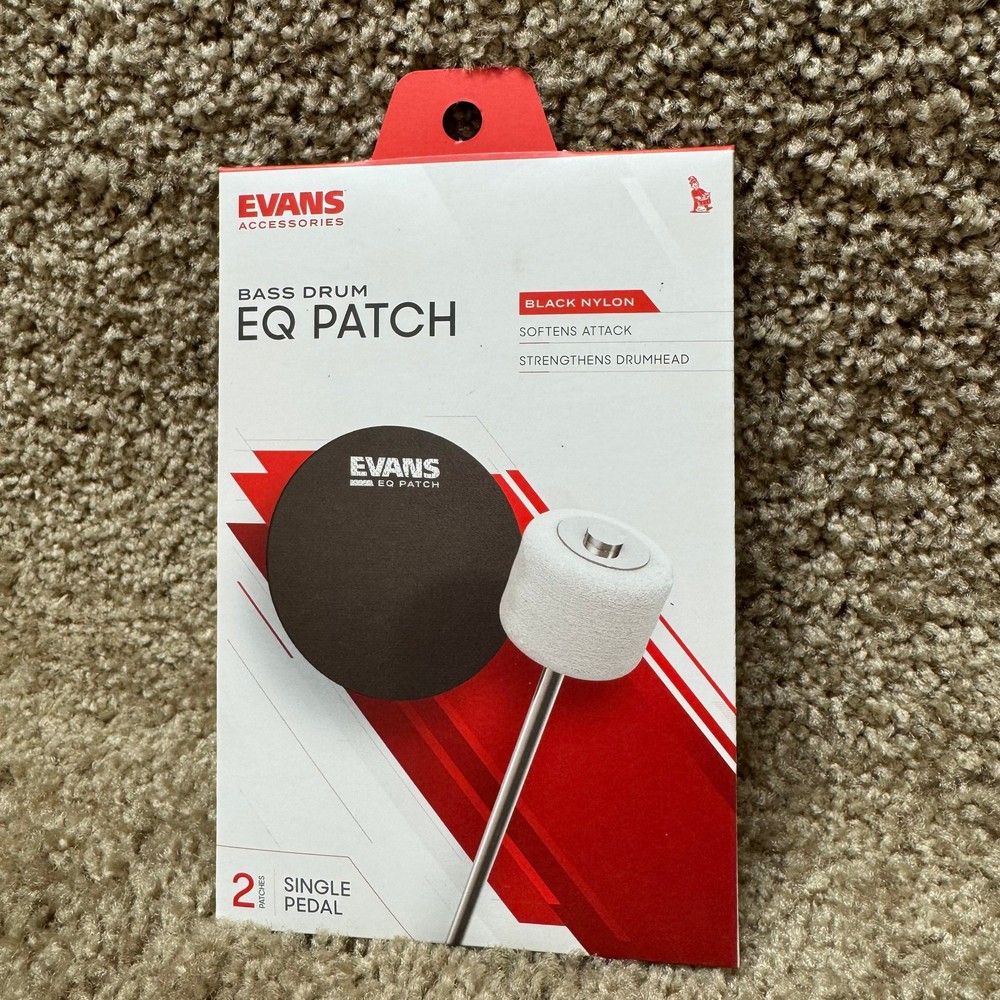 Evans Bass Drum EQ Patch Black
