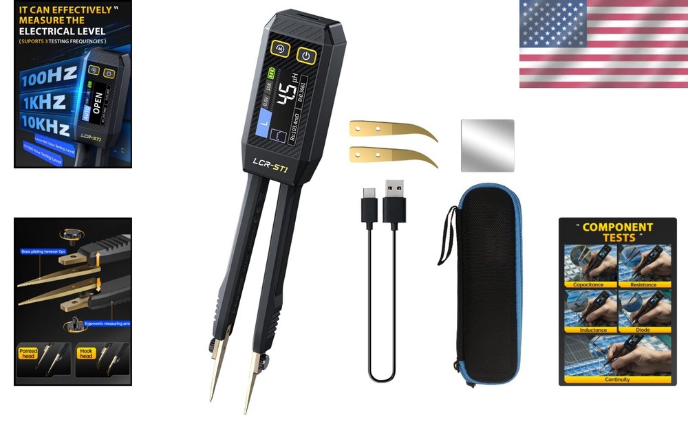 FNRSI Mini Smart LCR Meter - Precision Measurement Tool for Electronics