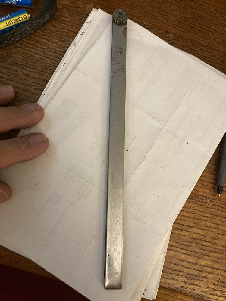 Matco Tools FG-9 Piston Feeler Gauge 9’’ 8 Blade