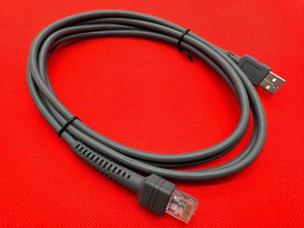 Genuine Zebra USB Barcode Scanner Cable 7ft CBA-U01-S07ZAR