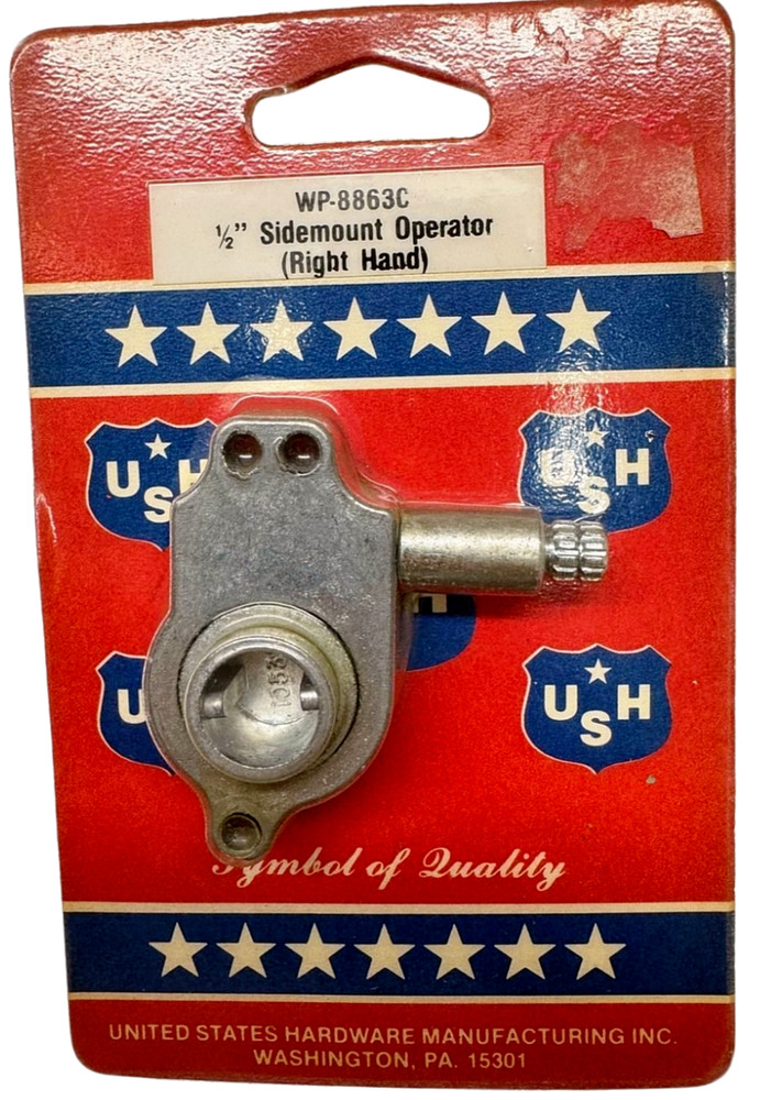 Mobile Home WP-8863C Awning Windows 1/2" Sidemount Operator Right Hand