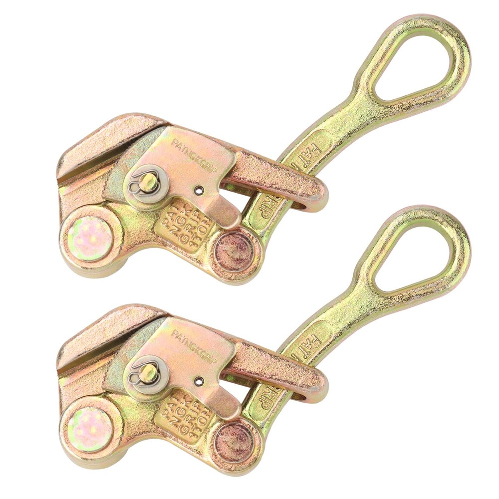 2 Pack 1T Cable Grip, 2204 lbs Wire Gripper, Wire Rope Tightener, Cable Pulli...
