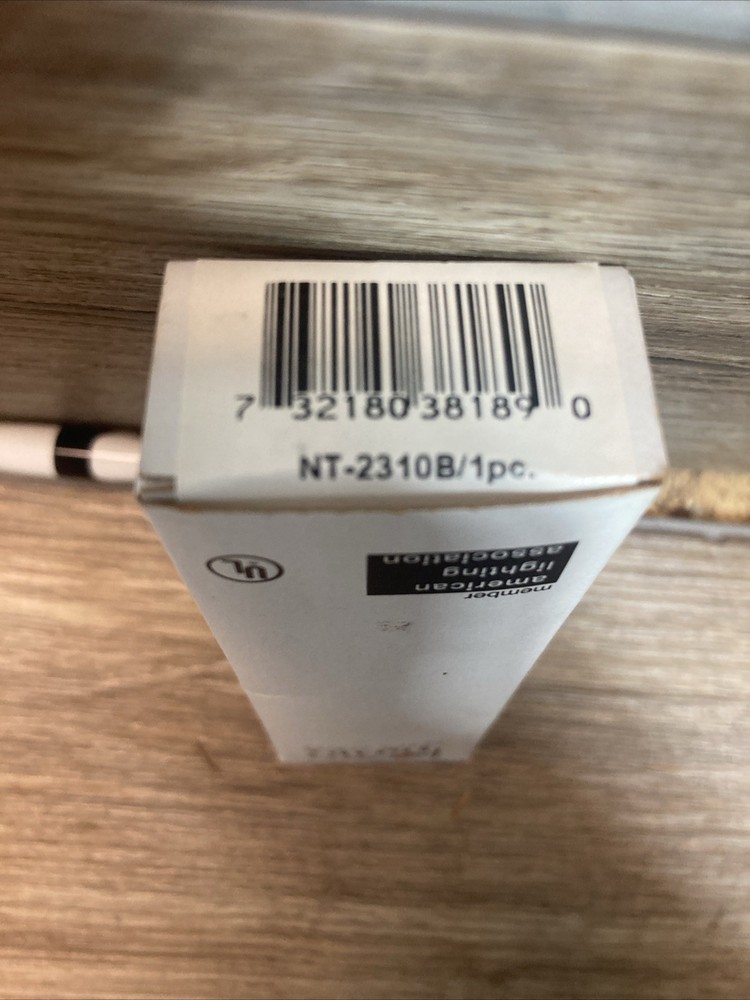 Nora Lighting NT-2310B Straight Connector- Black