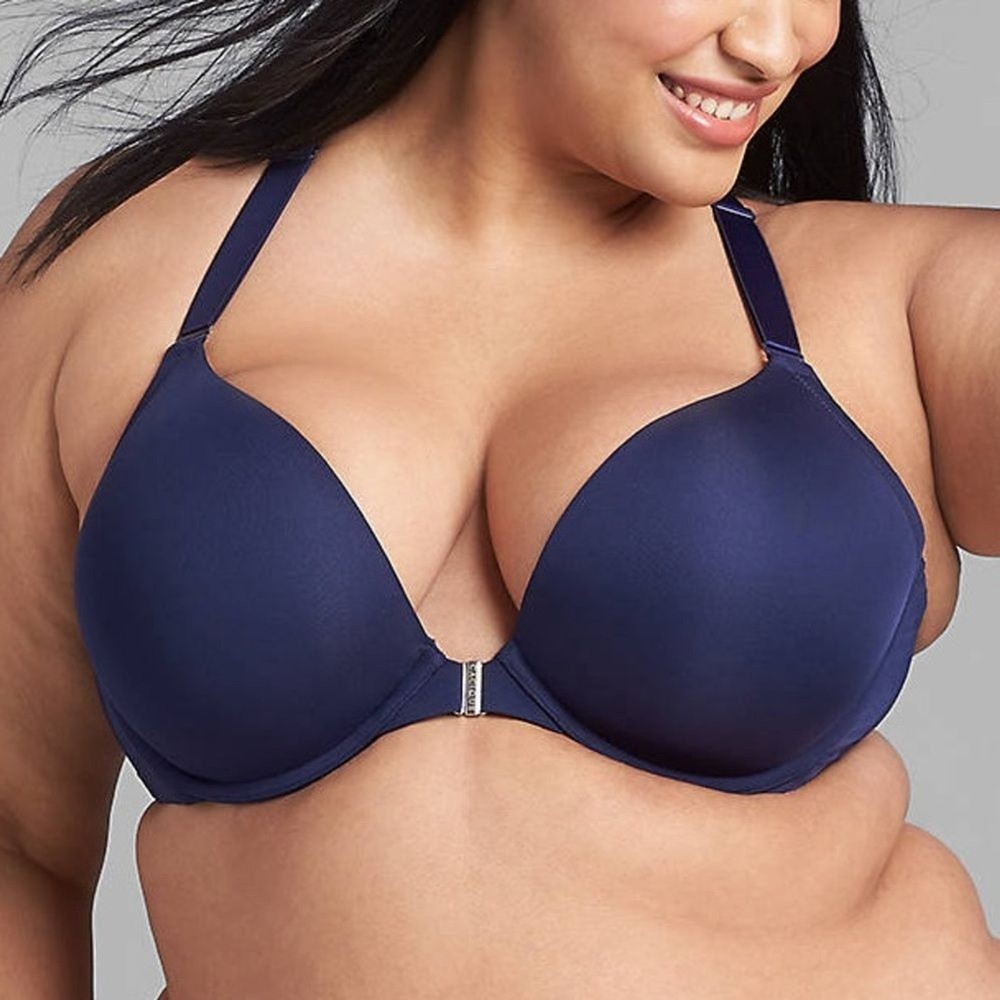 Cacique Front closure, smooth, boost plunge bra 46DD
