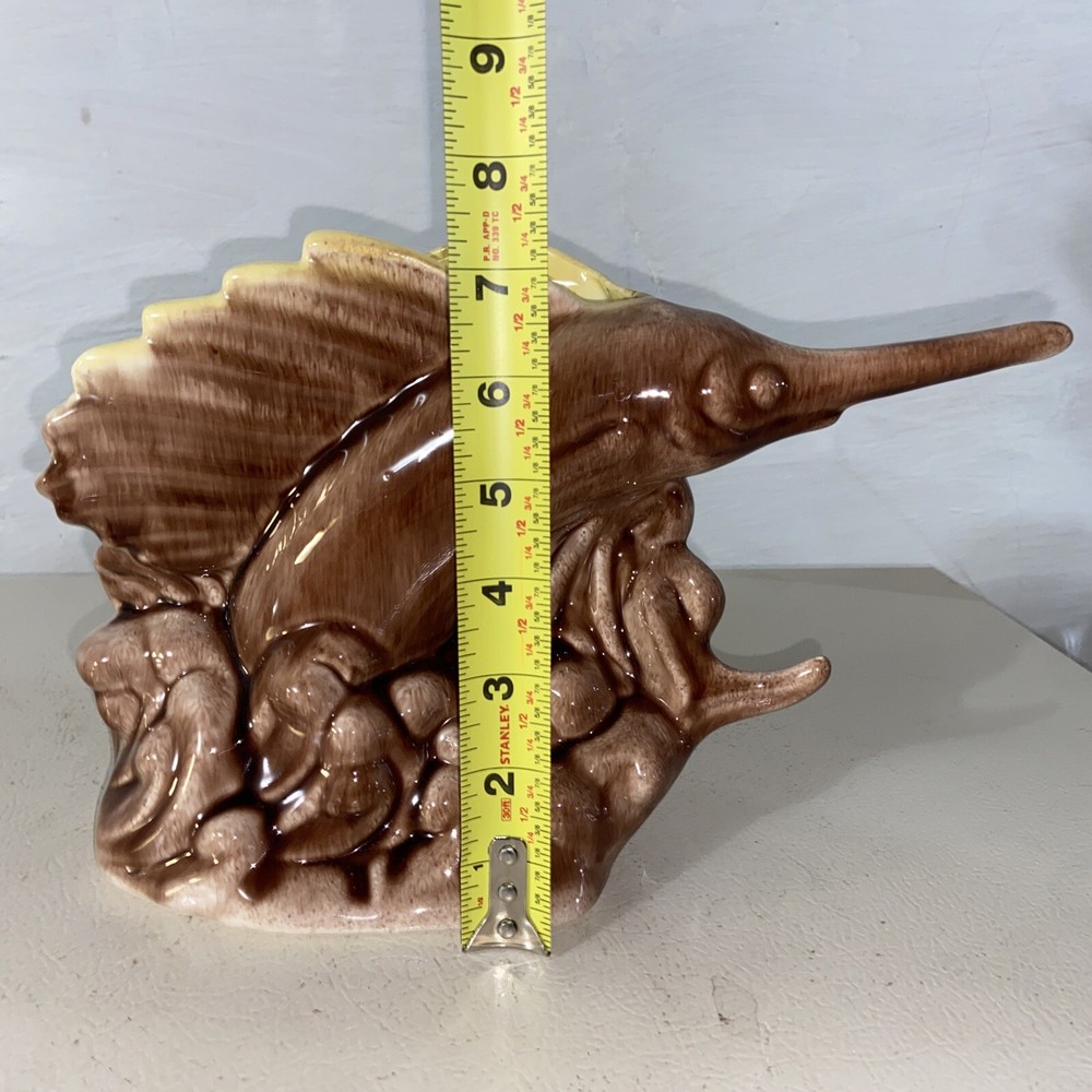 Vintage MCM Swordfish Sailfish Marlin Planter