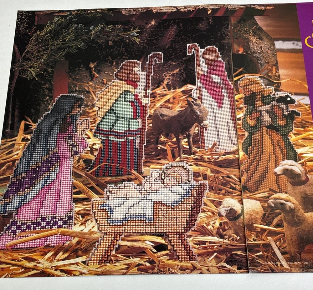 Plastic Canvas Nativity Pattern Chart Christmas 5 Designs Magazine Pages
