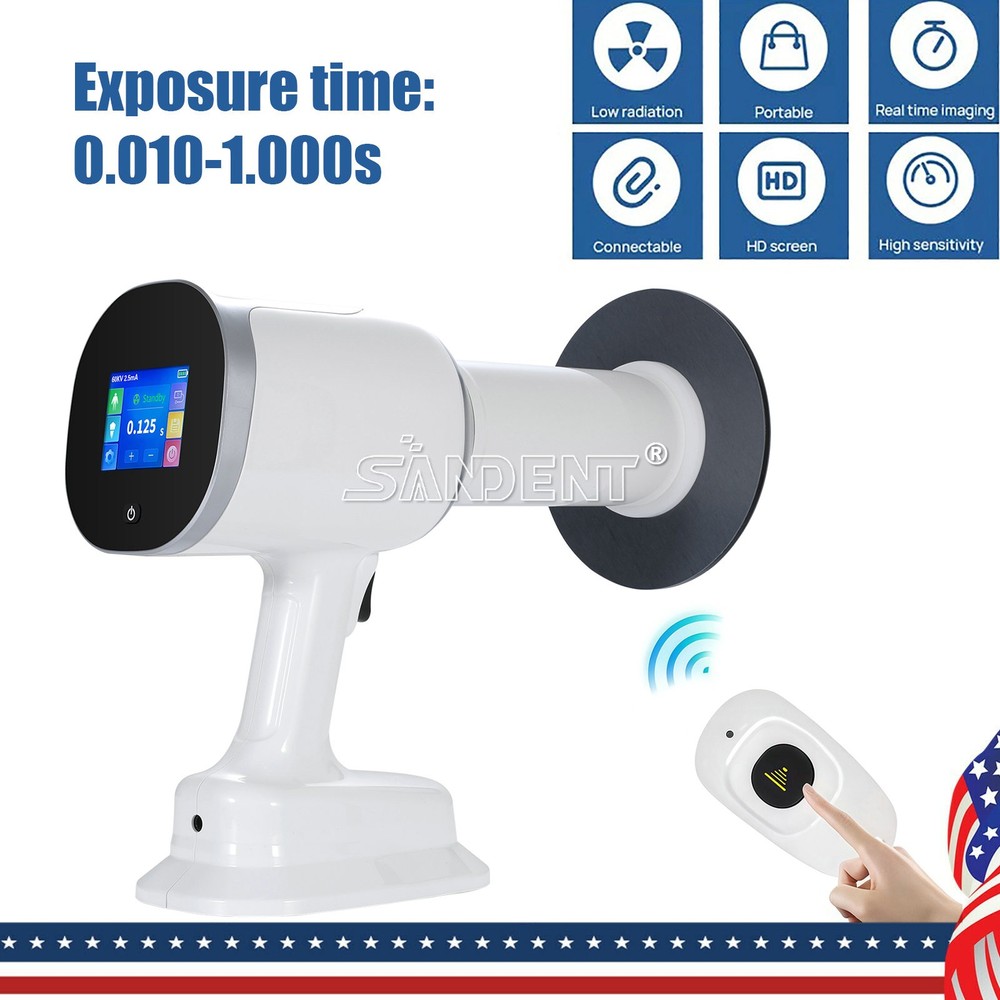 Dental Scatter Shield Protective Ring + Portable Handheld X-ray Machine Kit