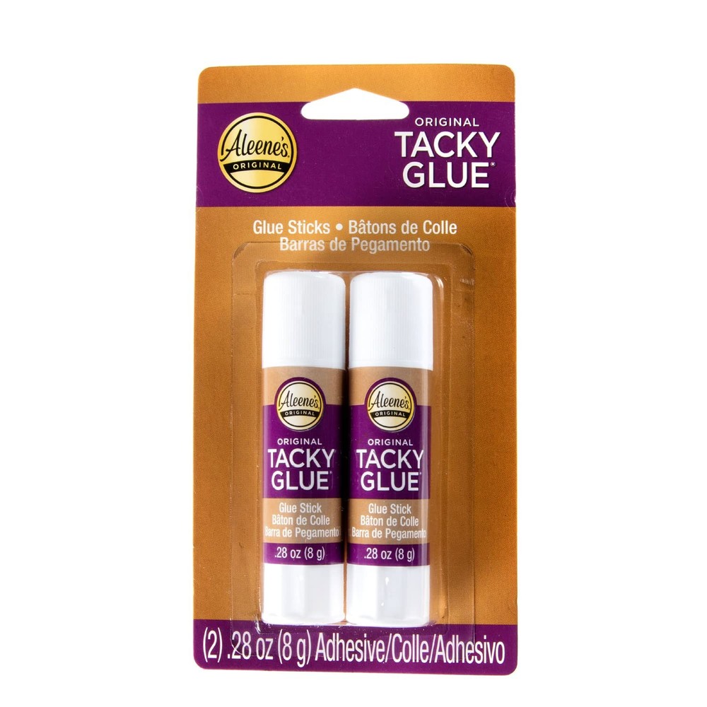 Aleene's Tacky Glue Sticks, White, 2pk