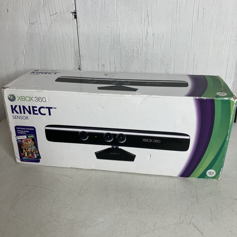 XboX 360 Kinect Sensor with Kinect Adventures (Sealed) CIB