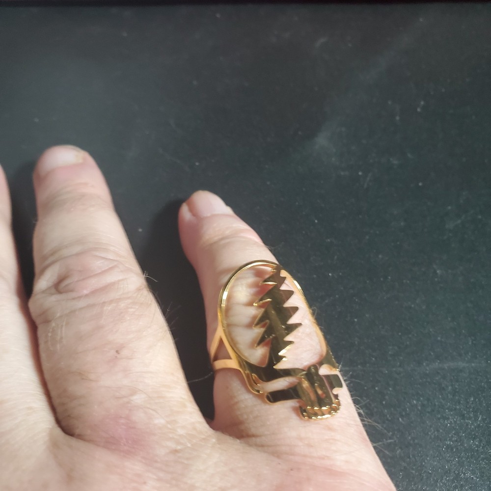 Grateful Dead Gold Toned Ring