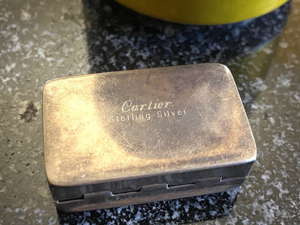 Cartier Sterling Silve Pillbox ✅