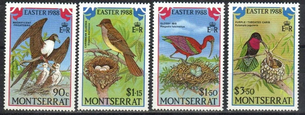 Montserrat Stamp 672-675  - 88 Easter