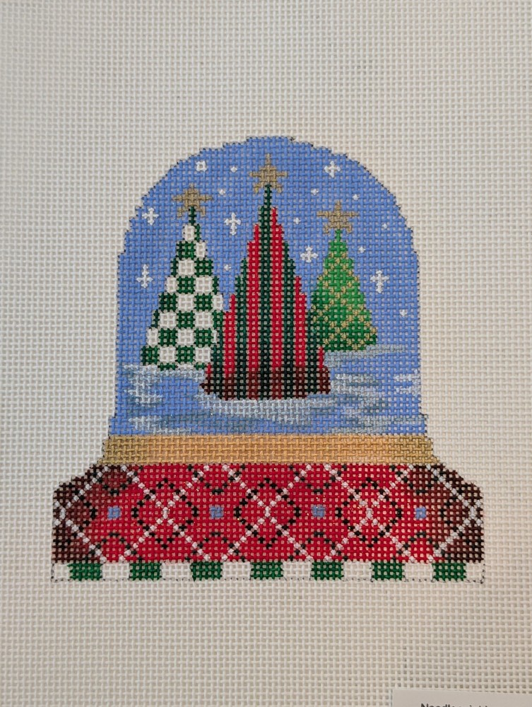Associated Talents Bell with Trees Needlepoint Canvas